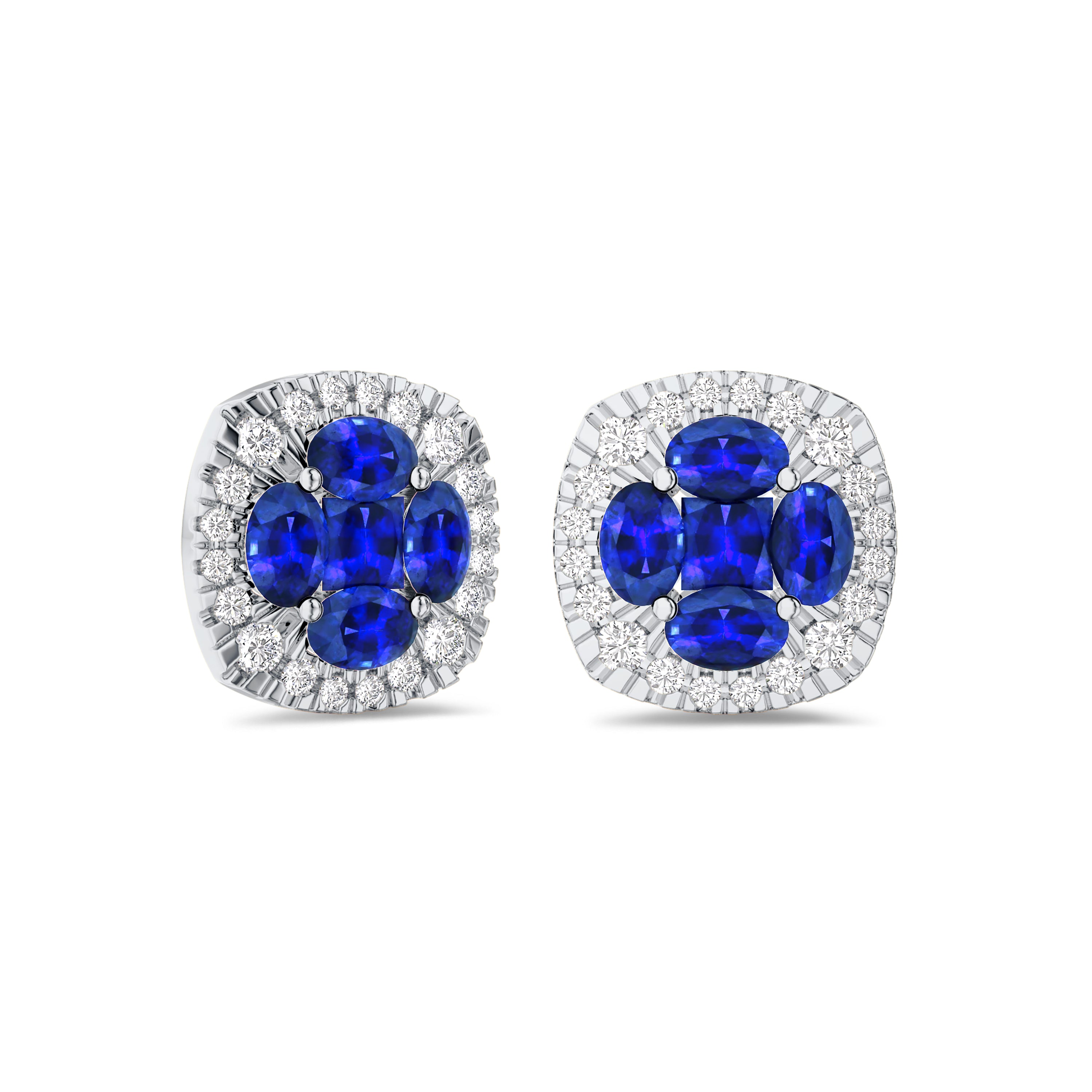 Diamond and Sapphire Symphony Studs