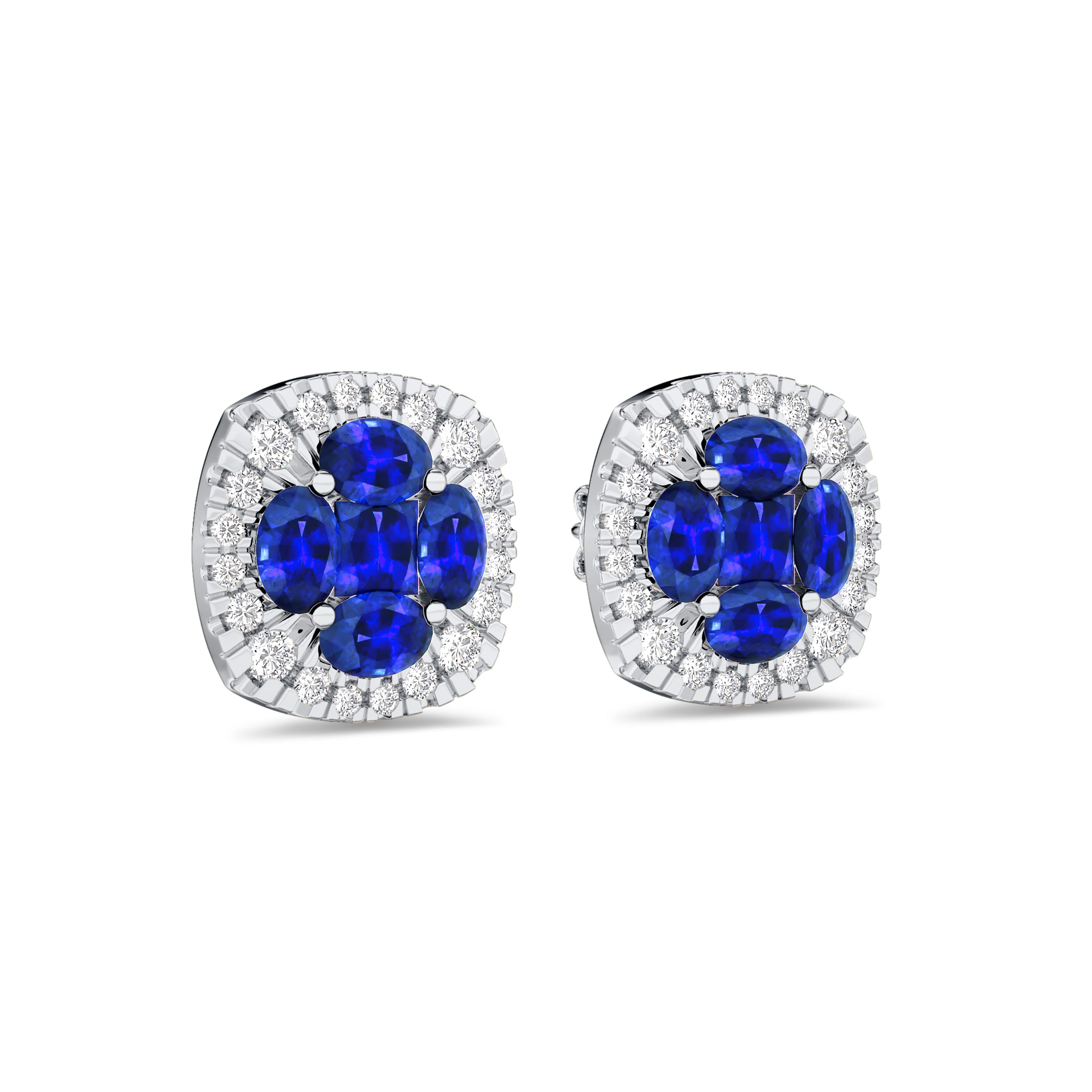 Diamond and Sapphire Symphony Studs