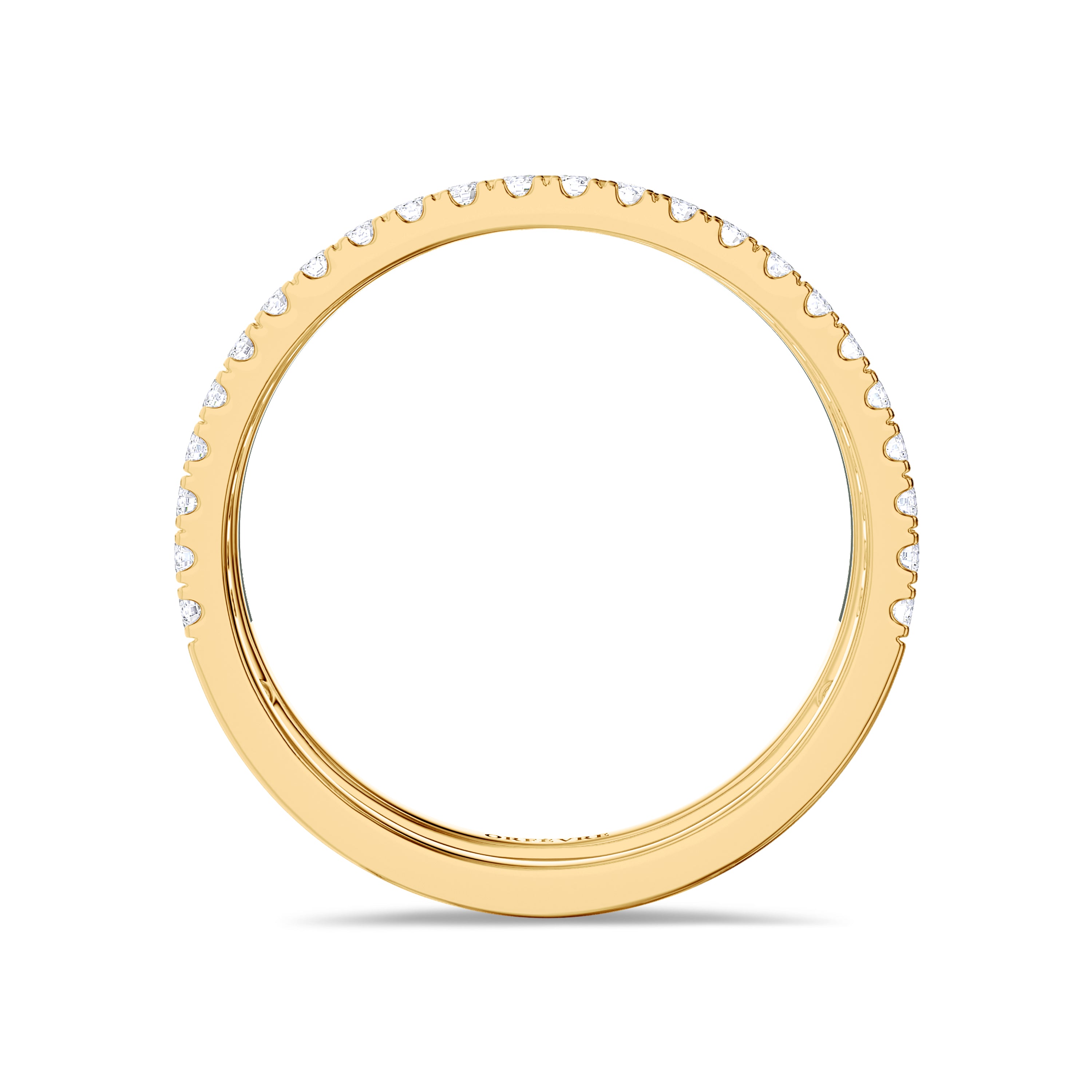 Diamond and black enamel ring in 18k gold, approx 0.24 carat, FG color, SI clarity #gold_yellow