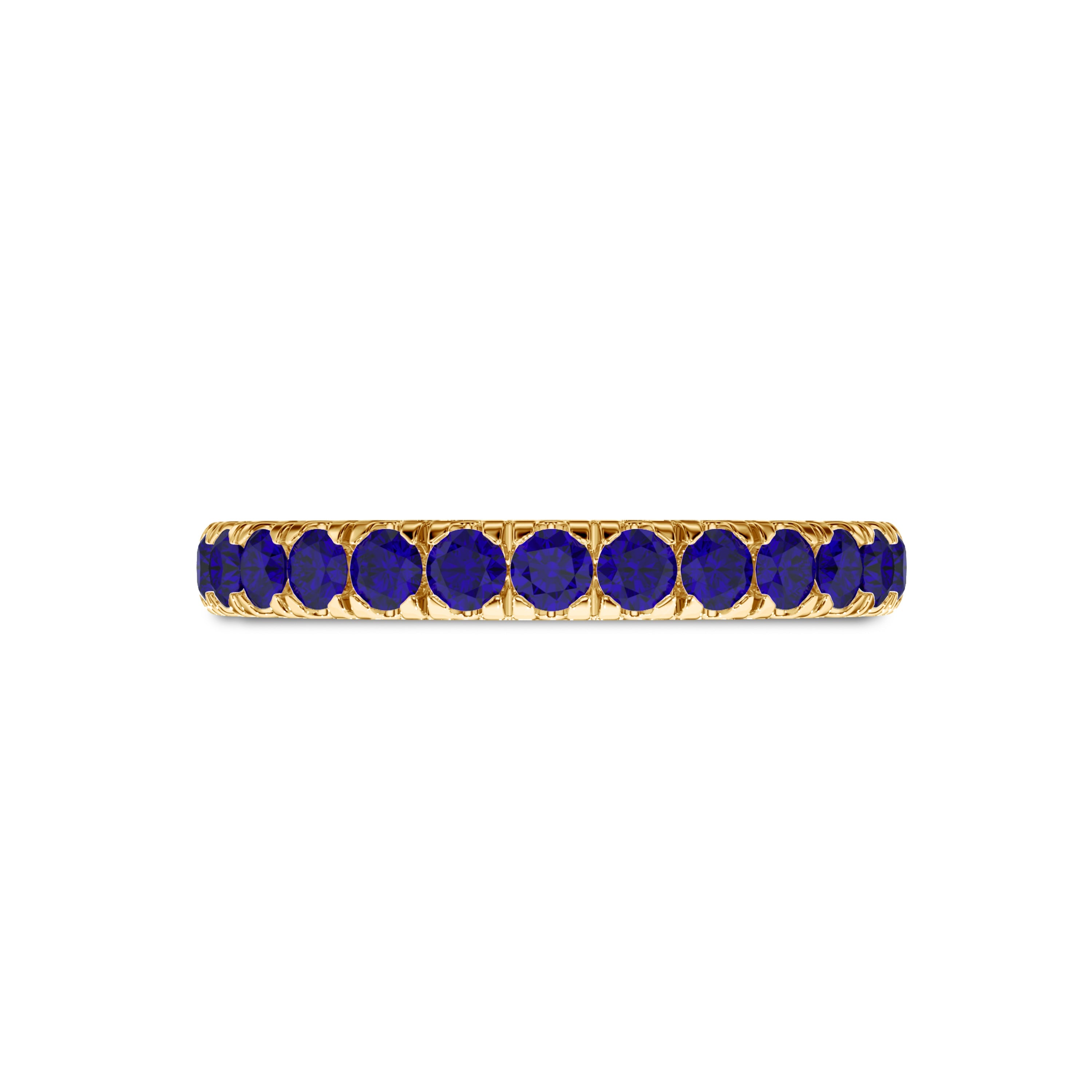 18k sapphire yellow gold ring in FG color and VS-SI clarity