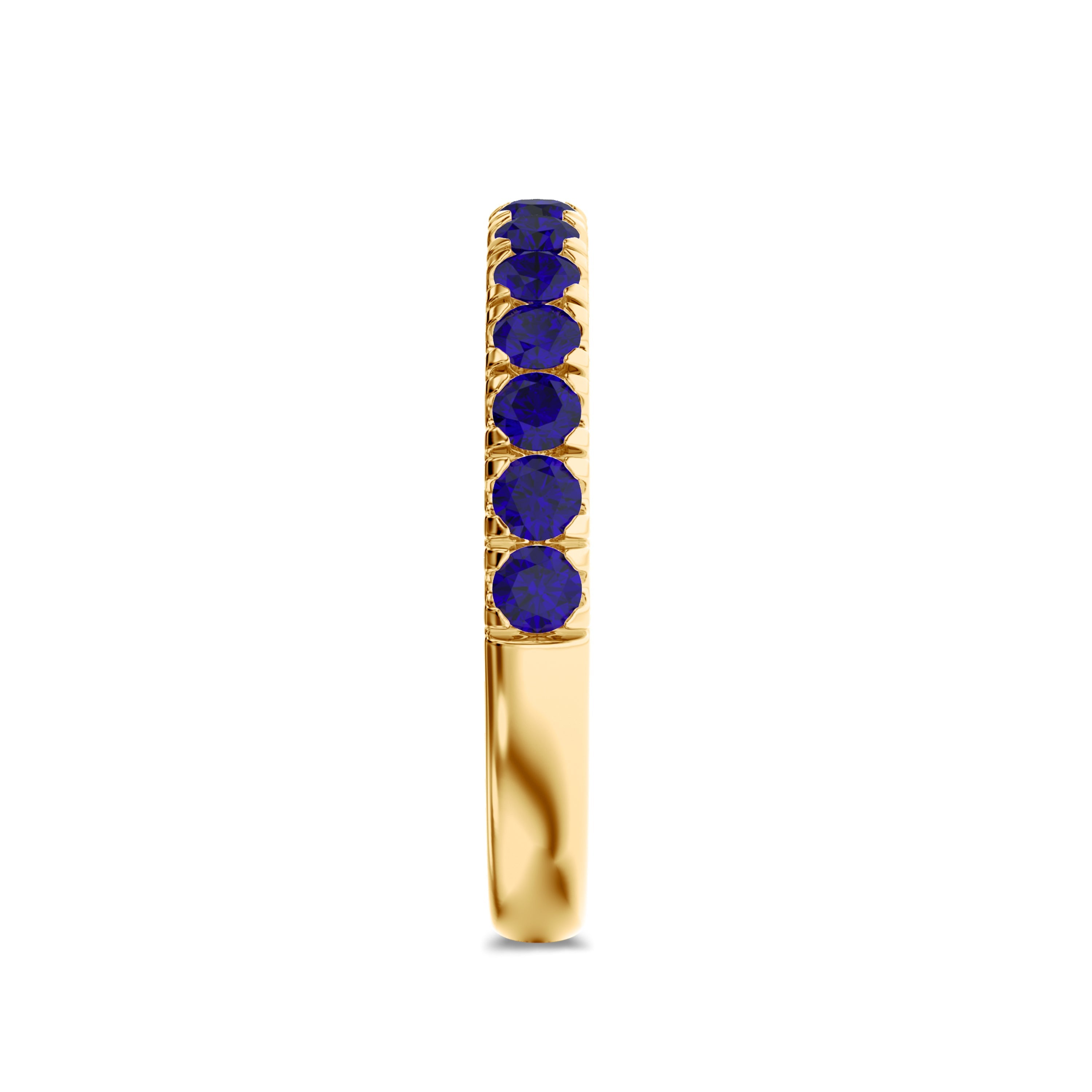 18k sapphire yellow gold ring in FG color and VS-SI clarity