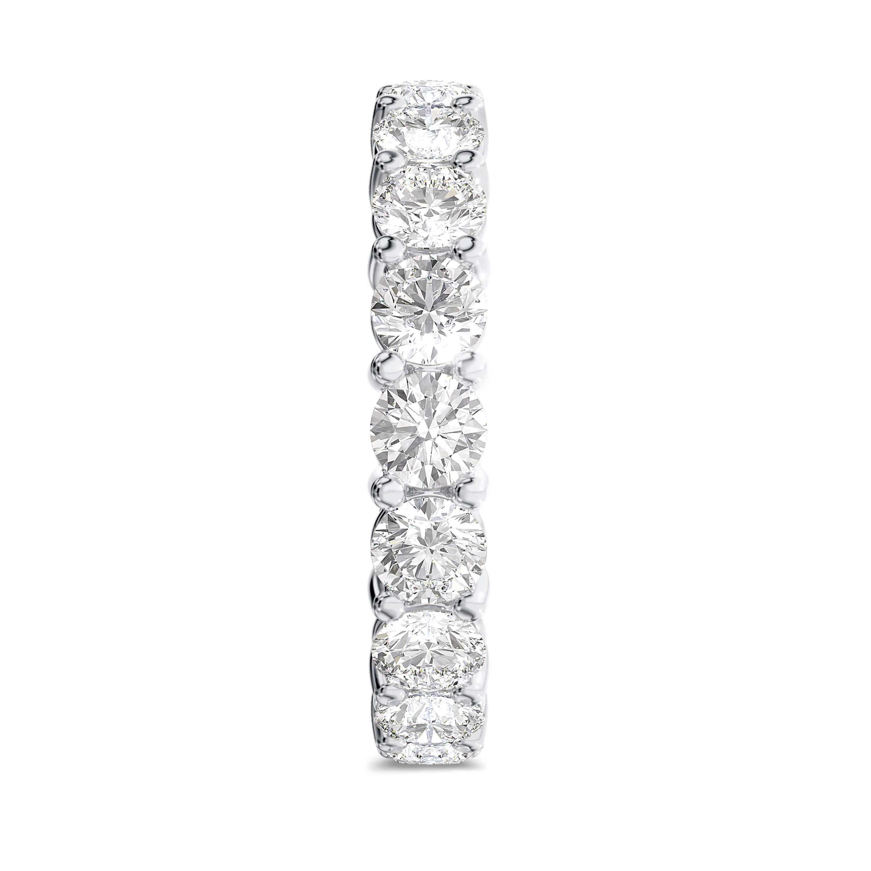 18K white gold brilliant full eternity band 3.66 carat, FG color and SI clarity #gold_white