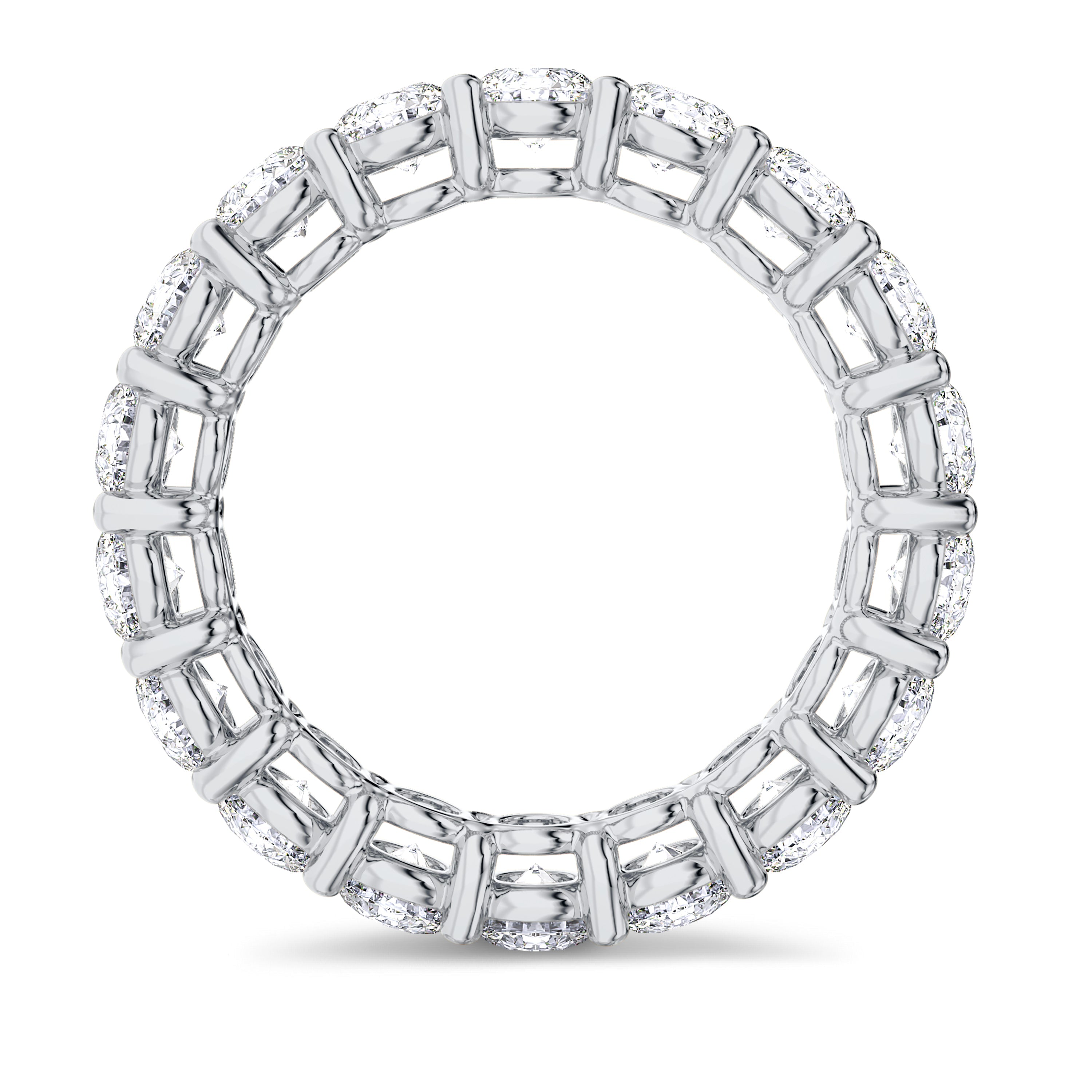 18K white gold brilliant full eternity band 3.66 carat, FG color and SI clarity #gold_white