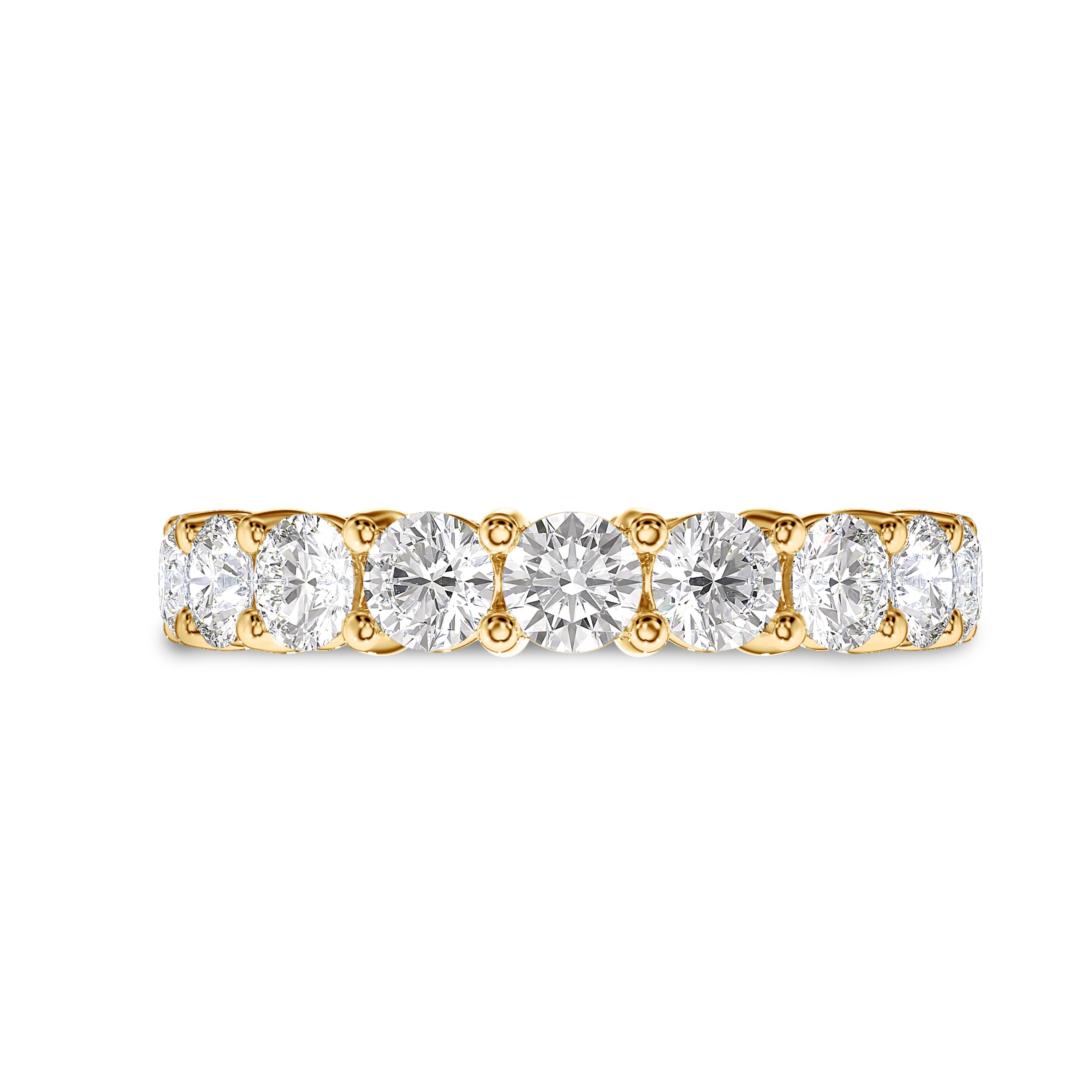 18K white gold brilliant full eternity band 3.66 carat, FG color and SI clarity #gold_yellow