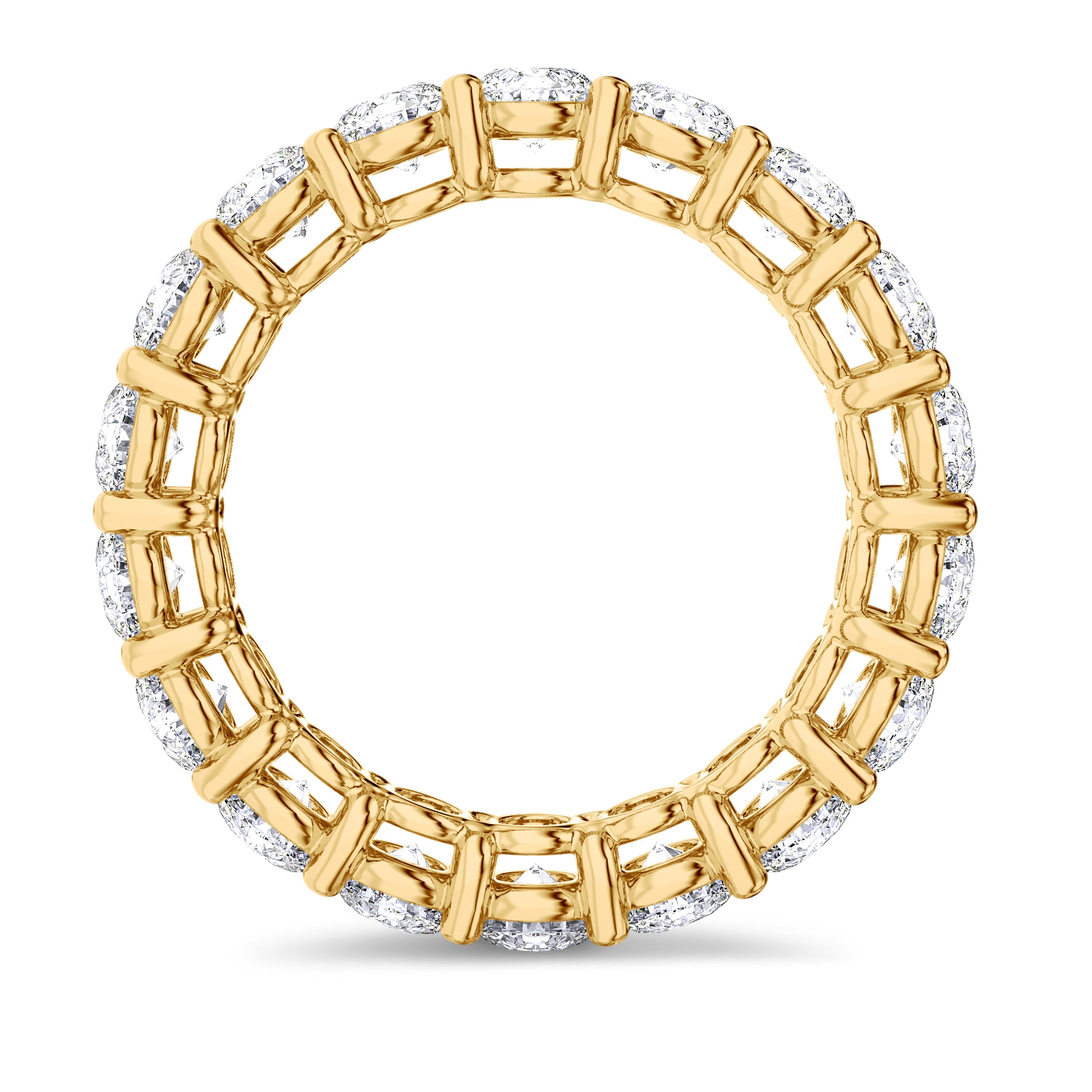 18K white gold brilliant full eternity band 3.66 carat, FG color and SI clarity #gold_yellow