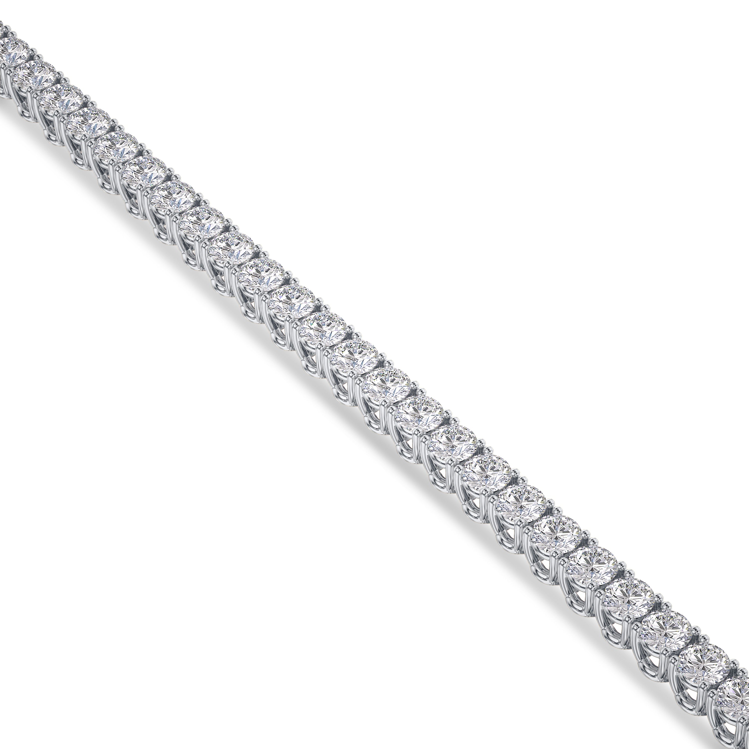 17.83 carat tennis bracelet, 18k gold, G-H color, SI clarity