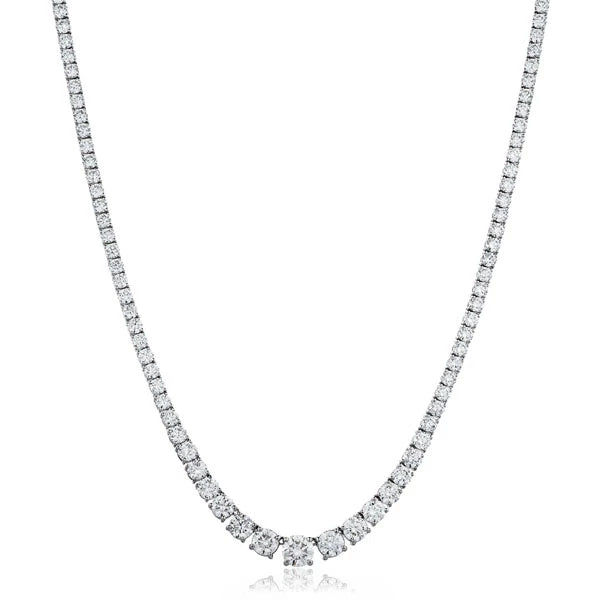 7.49 Carat Tennis Necklace