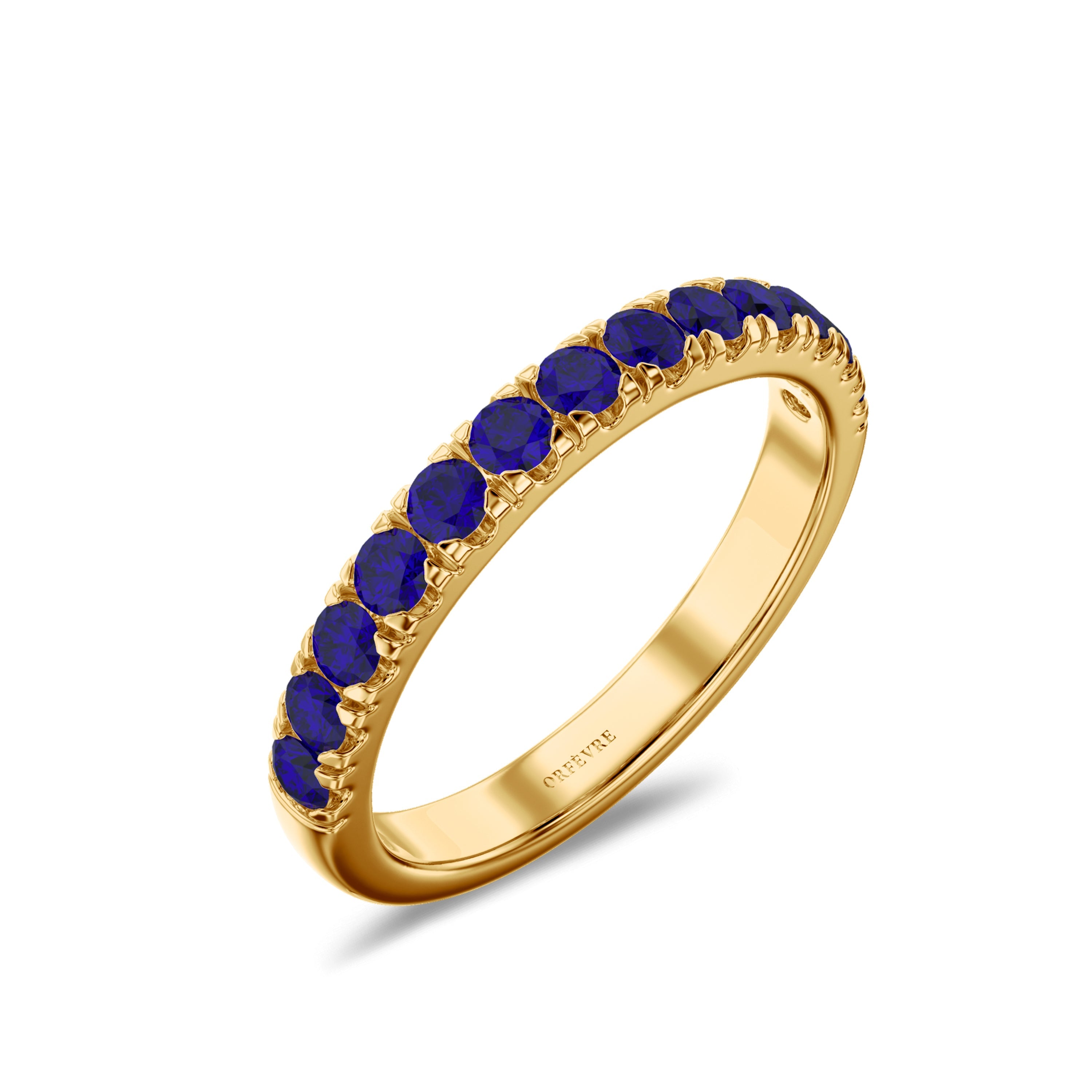 18k sapphire yellow gold ring in FG color and VS-SI clarity